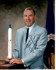 JAMES JIM LOVELL Signed Autographed 8x10 NASA ASTRONAUT Photo