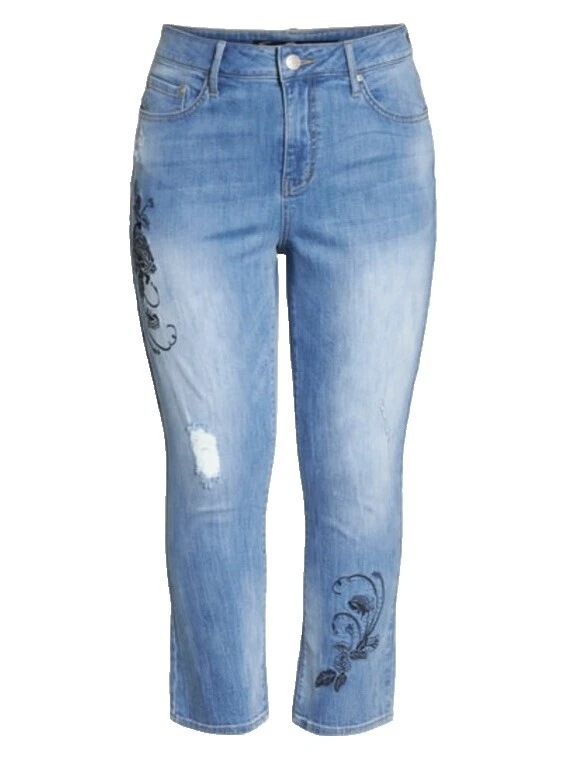 Embroidered Jeans Seven7