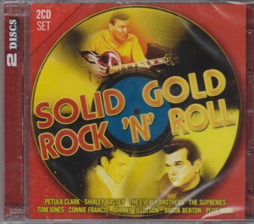 SOLID GOLD ROCK 'N' ROLL - 2 Disc BRAND NEW SEALED MUSIC ALBUM CD - AU STOCK - Picture 1 of 1