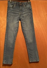 LUCKY BRAND  Jeans Youth Girls SKINNY Fit Blue Denim Size 12 Adjustable Waist