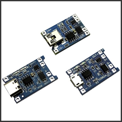 GY-TP4056 USB Li-Ion Lademodul 5V 1A 18650 Laderegler Charger Board Schutz - Bild 1 von 2