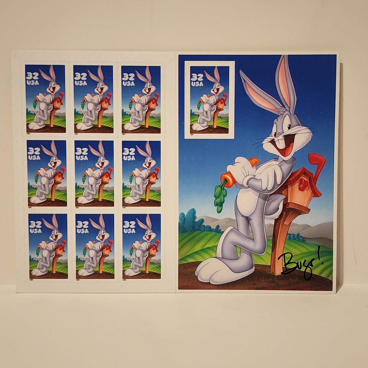 1996 USPS Looney Tunes Bugs Bunny Book of 10 32 Cent Stamps | eBay