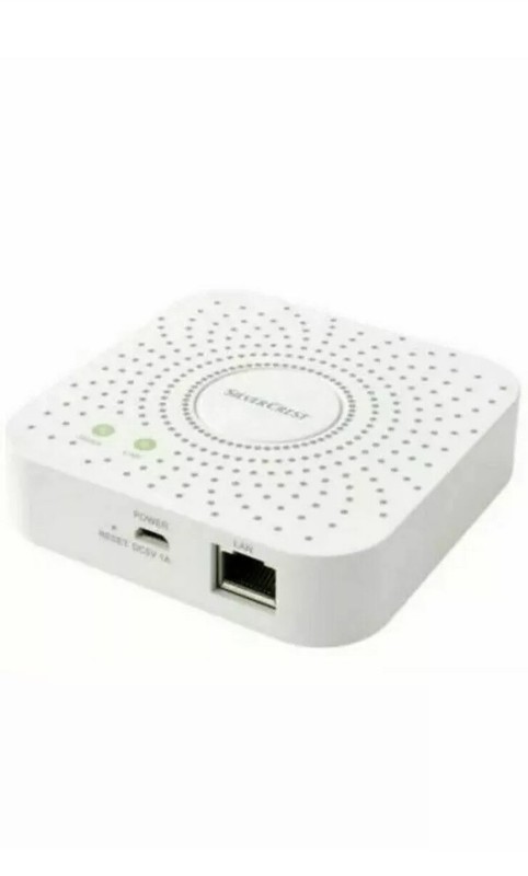 Silvercrest Smart Home Gateway Hub Compatible With Voice Control VIA Free App