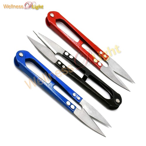3 Pcs Sewing Craft Scissor Snips Beading Thread Cutter Nippers (Blue-Black-Red) - Picture 3 of 3