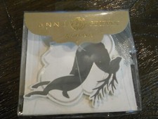 New Anna Griffin 10 gift tags christmas holiday Silver Reindeer