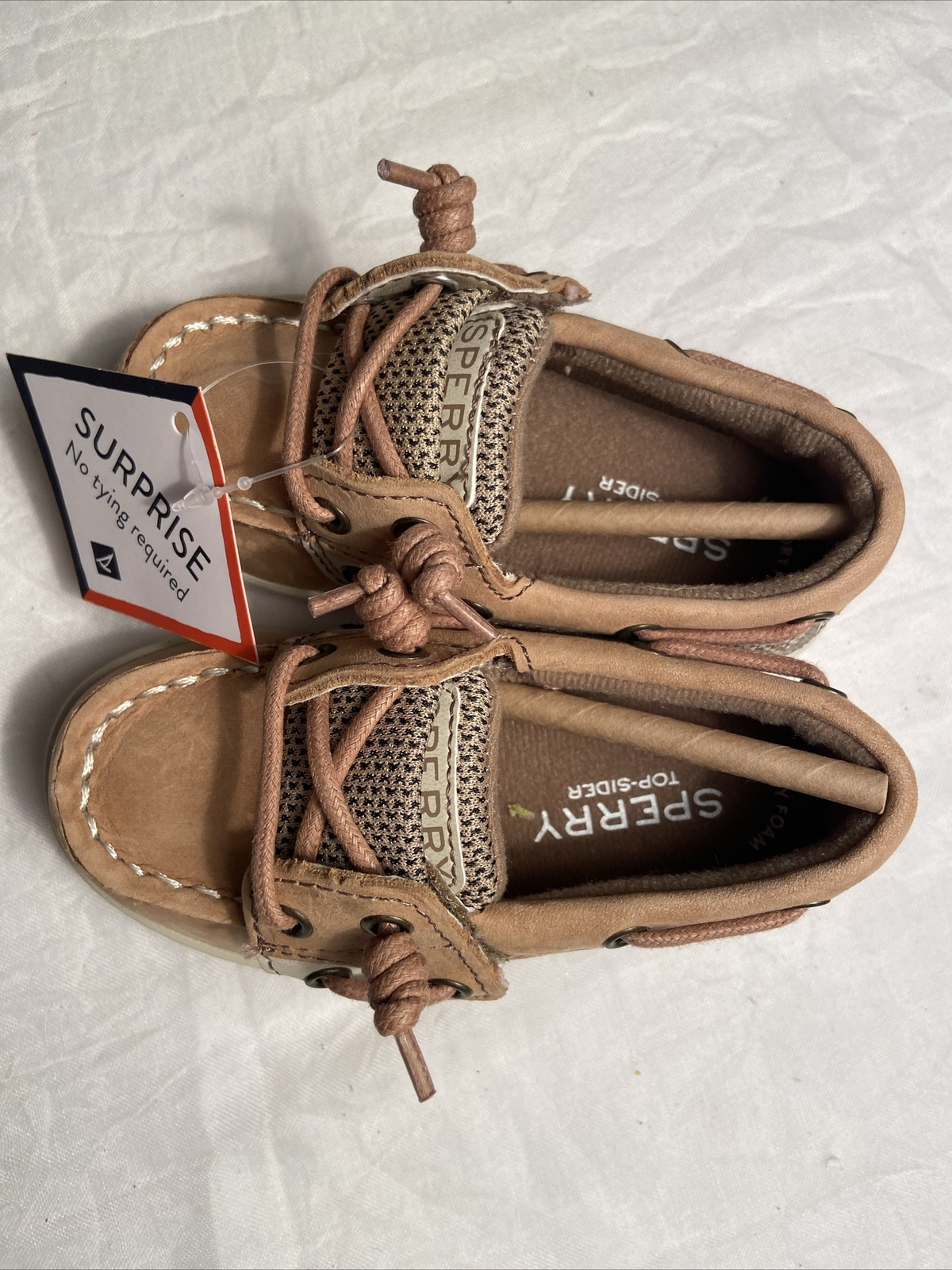 Sperry Shoresider Boat Toddler Girls Brown Flats Casual CG58039A 61/2
