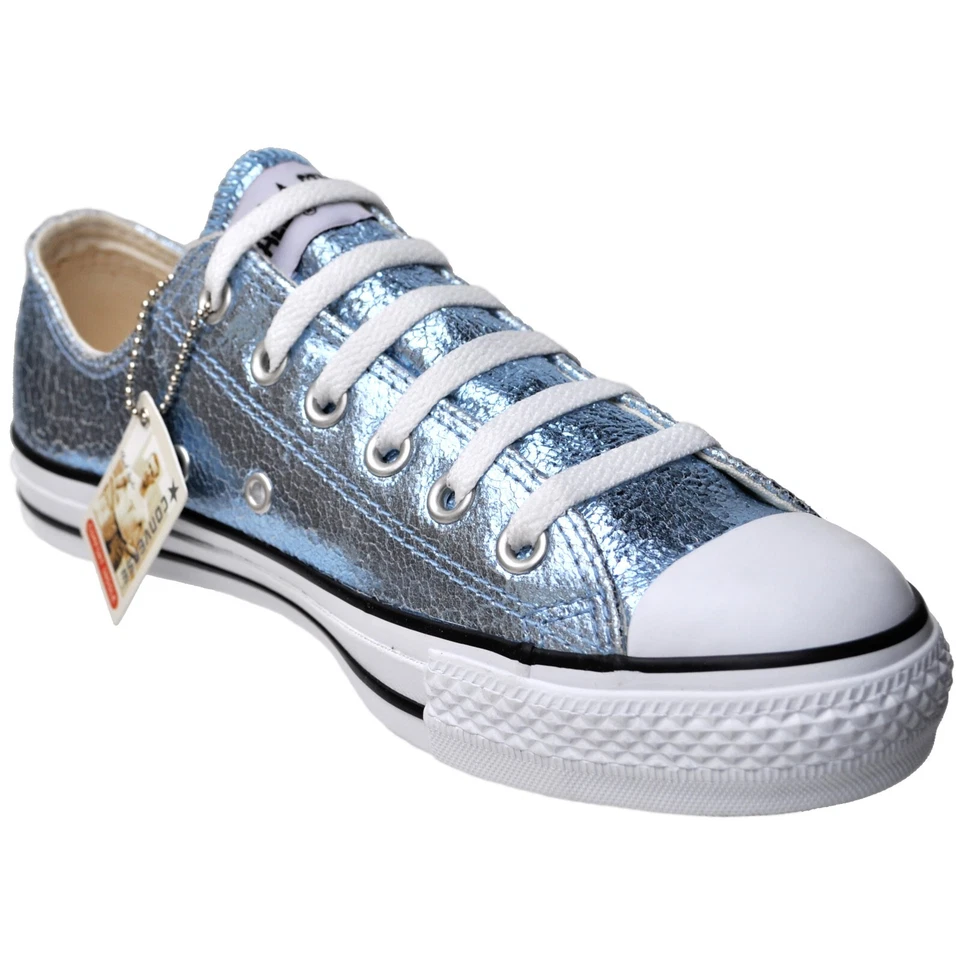 Converse Eu 36,5 UK 4 Chucks Argento Ox Edizione Limitata Chuck Taylor All Star - Immagine 2 di 2