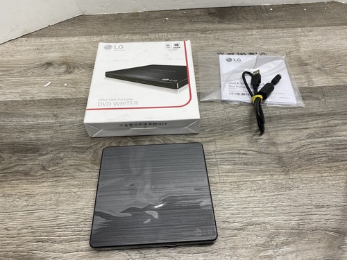 LG GP60NS50 Slim Portable DVD Writer Mac Windows Compatible, Black *Tested Works - 第 1/9 張圖片