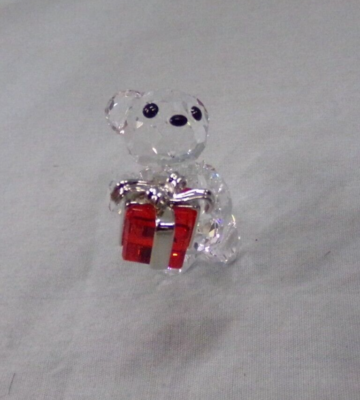 Swarovski Crystal Kris Bear A Gift For You With Red Present in