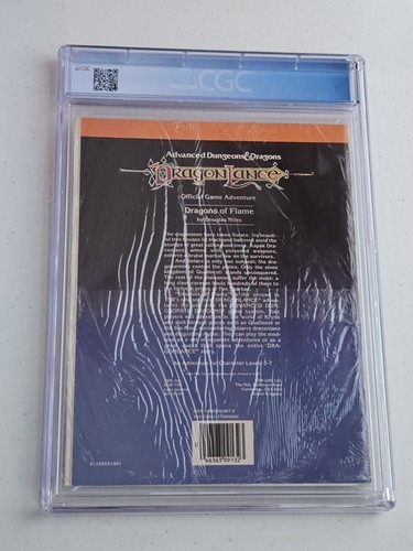 CGC 9.0 - D&D: DRAGONLANCE Dragons of Flame DL2 SEALED Module -  Lord Verminaard - Picture 3 of 3