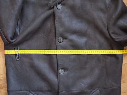 SERAPHIN - Makers of HERMES -Shearling Coat-Brown Leather- Made In France - 50 - Picture 20 of 22