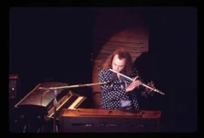 Thijs Van Leer Focus plays flute during concert Original 35mm Transparency 