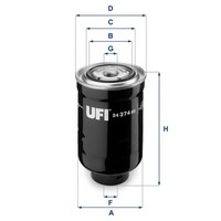 UFI 24.374.00 Kraftstofffilter FüR Ford Mazda Metrocab Toyota VW