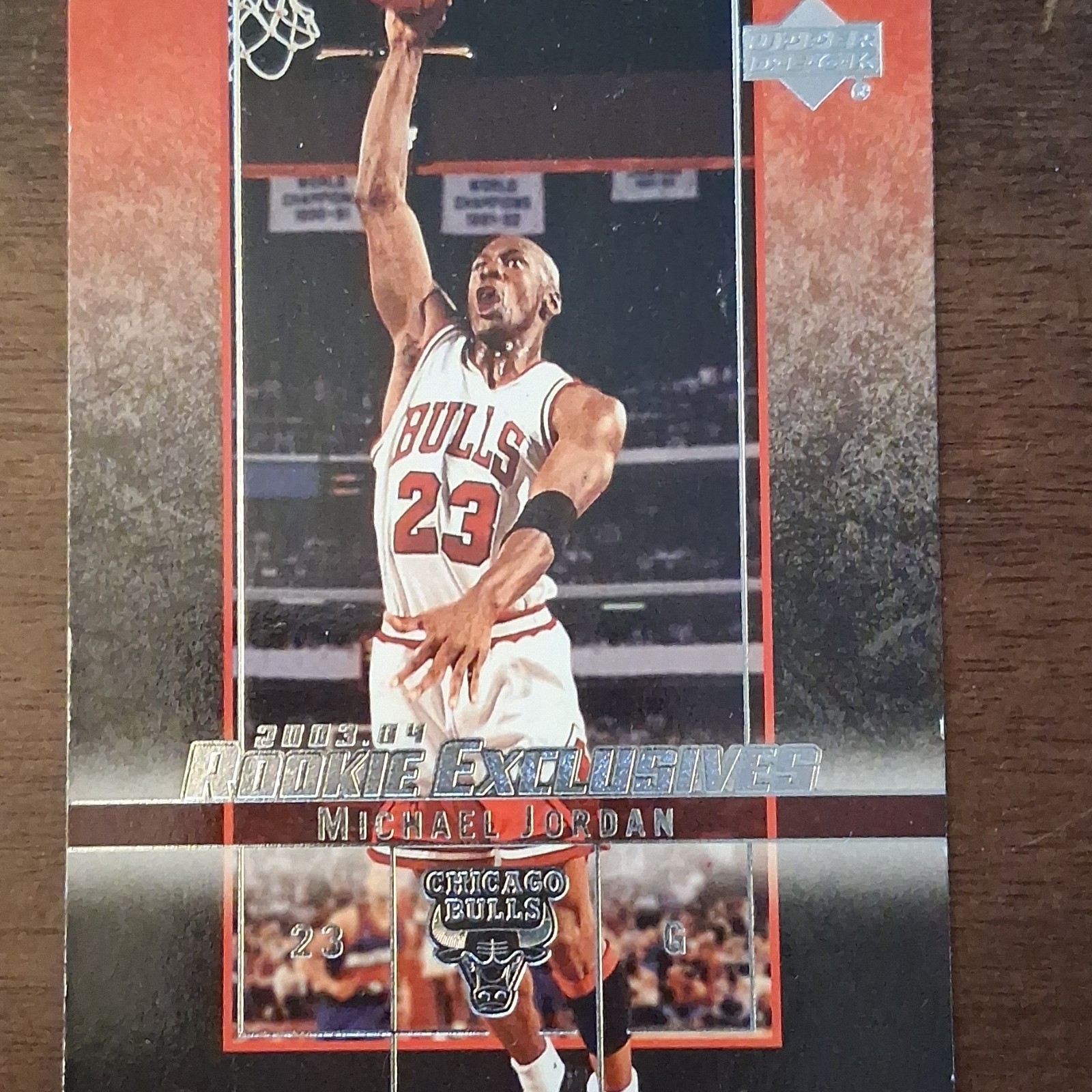 Upper Deck Michael Jordan Rookie Exclusives #60 Chicago Bulls 2003-04 NBA Card