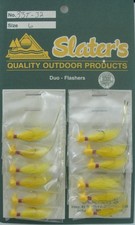 Slater 33T-32 Threadneck Jig 1/32 oz Size 6 Yellow/Yellow Card of 12