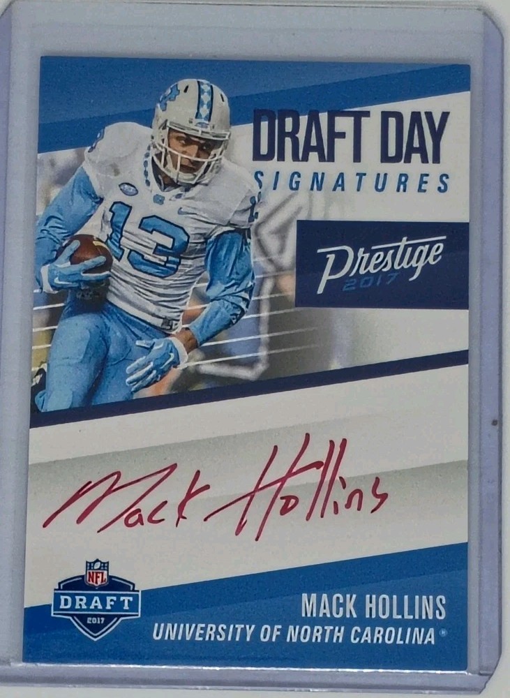 Mack Hollins Panini Prestige Draft Day Signatures #MH Red Ink