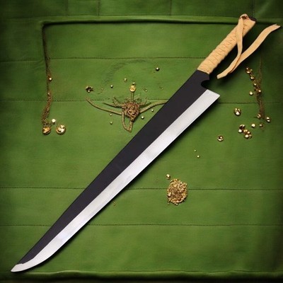 Handmade Kurosaki Ichigo Zangetsu Shikai Sword Black Blade for Bleach Anime Gift