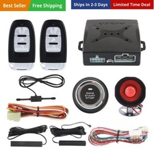 EC003 Smart Key PKE Passive Keyless Entry Car Alarm System Push Start Button ...