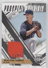 2019 Panini Elite Extra Edition Prospect Materials Black Braxton Garrett sl1
