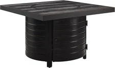 63226 Yorke Aluminum Convertible Gas Fire Pit Table 55,000 BTU Outdoor Multi-Fun