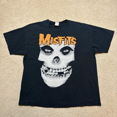 Misfits Shirt Mens 2XL Black Fall 2014 Tour Skull Graphic Crimson Ghost Punk Tee