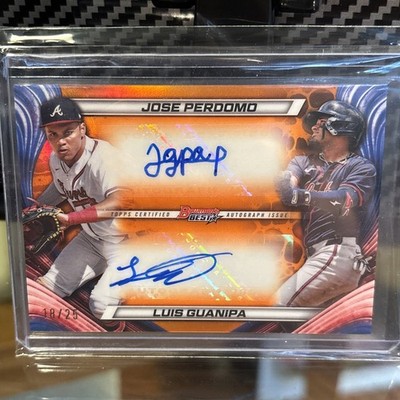 2024 Bowman Dual Auto /25 Red - Jose Perdomo & Luis Guanipa Braves SSP/RC/AU 