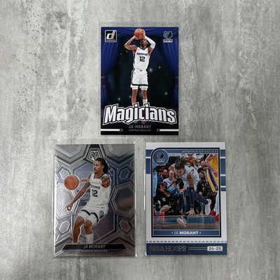Panini Ja Morant Memphis Grizzlies NBA Karten Lot 3x Donruss/Hoops Magicians