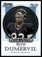 Elvis Dumervil Rookie RC 2006 Bowman Sterling #35 Denver Broncos