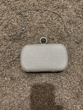 Charming Charlie RSVP Clutch Purse Chain Strap Wedding Prom NWOT Women Silver