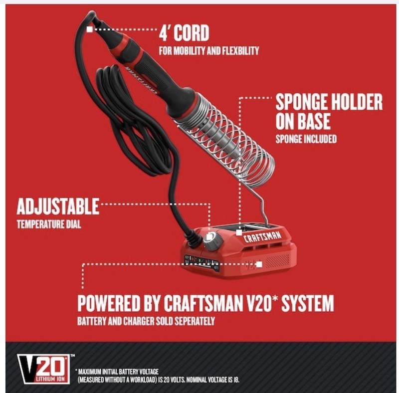 CRAFTSMAN V20 (Bare) Soldering iron