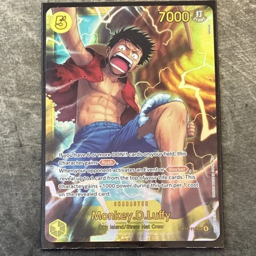 Bandai One Piece CCG Monkey D Luffy OP15-119 SEC Alt Art Foil 5c 7k