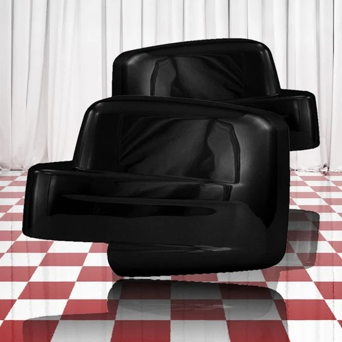 Set of 2 Left and Right Gloss Black Full Mirror Covers for 2007-17 Jeep Patriot