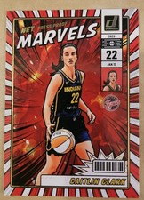 Caitlin Clark 2025 Panini Donruss WNBA NET MARVELS GOLD PRESS PROOF Card FEVER
