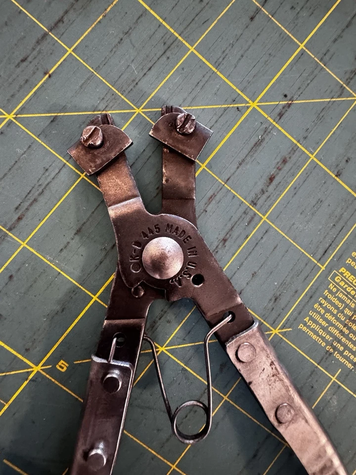 K-D No. 445 alicates de anillo a presión alicates de anillo de retención EE. UU. (sin puntas) Foto 4 de 4