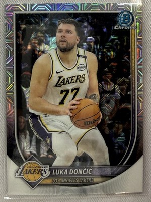 2025-26 Bowman #BCV-123 Luka Dončić Chrome Mojo Refractors Los Angeles Lakers