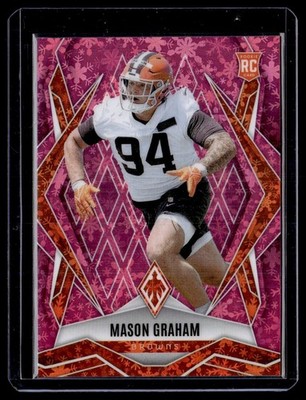 2025 Panini Phoenix Pink Mason Graham Rookie 016/299 Cleveland Browns #162