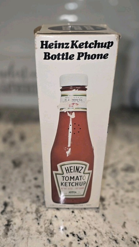 COLLECTIBLE 1984 vintage HEINZ TOMATO KETCHUP TELEPHONE UNTESTED