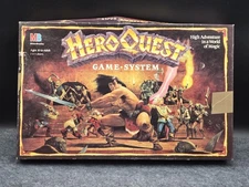 Vintage Hero Quest Board Game System Milton Bradley Fantasy 1989/1990