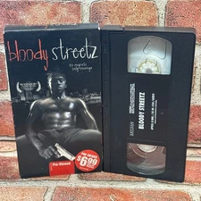 Bloody Streetz VHS Used Vision Award Winner Rare Urban Drama Artisan