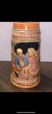 Vintage Ceramic Beer Stein Stylecraft #1149: German Theme Made in Japan
