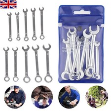 10pcs Mini Metric MM Stubby Combination Spanners Small Wrenches Set 4mm-11mm UK