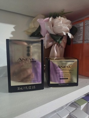 Avon Anew Ultimate Night Repair Serum & Night Cream Moisturizer Set 30ml 50g