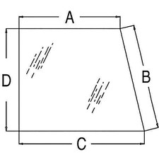 Cab Glass - Right Or Left Hand Side Window Fits Allis Chalmers 200 220 70573642