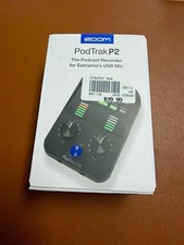 Zoom PodTrak P2 - The Podcast Recorder For Everyone s USB Mic - Brand New