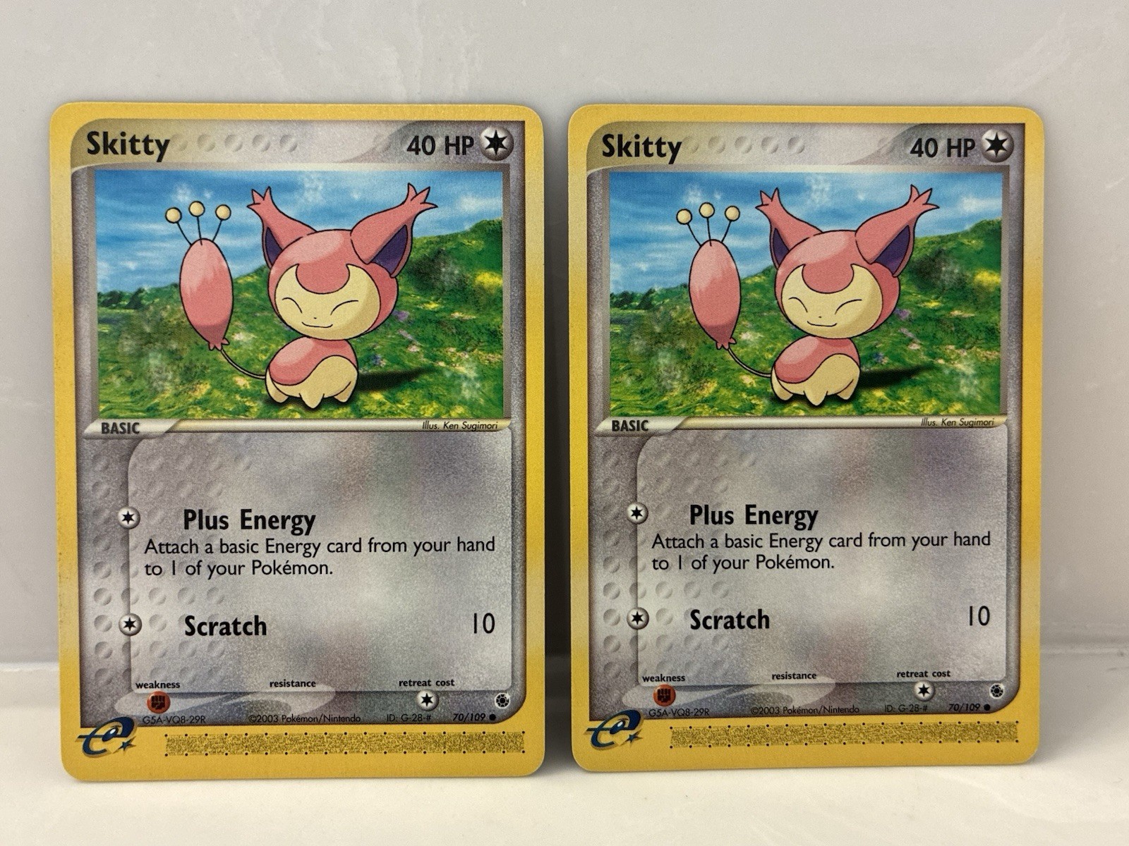 Pokemon 2003 #70 EX Ruby & Sapphire Skitty 70/109 (2x) FREE SHIPPING