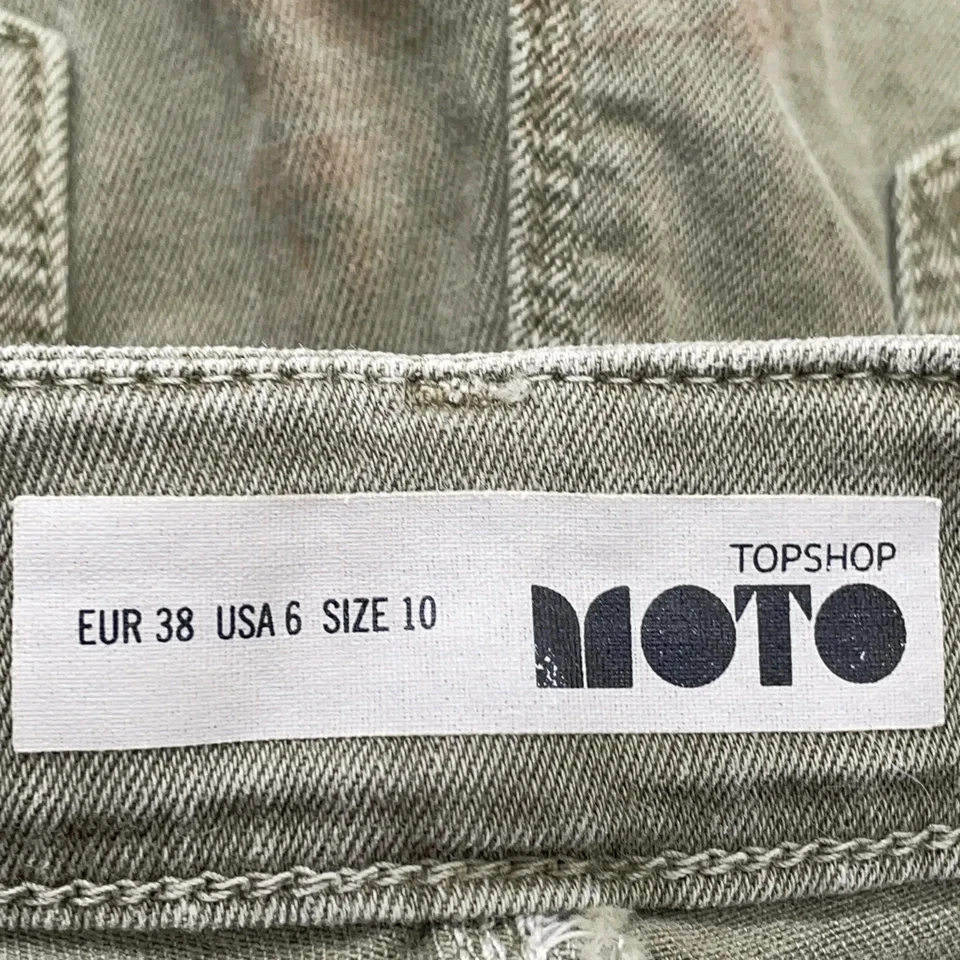 Topshop Moto, Jeans Shorts, Größe: 38, model: moto, Grün #cGa - Bild 3 von 4