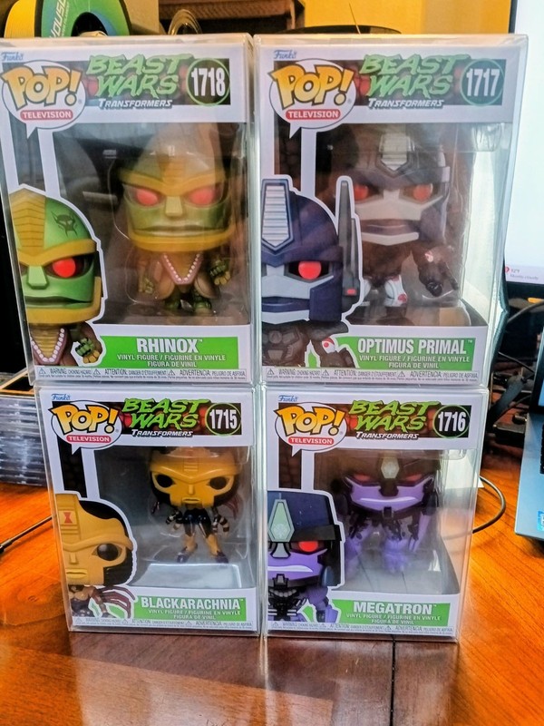 Complete Beast Wars Transformers Funko Pop! Set W/ Pop! Prot #1715-1718