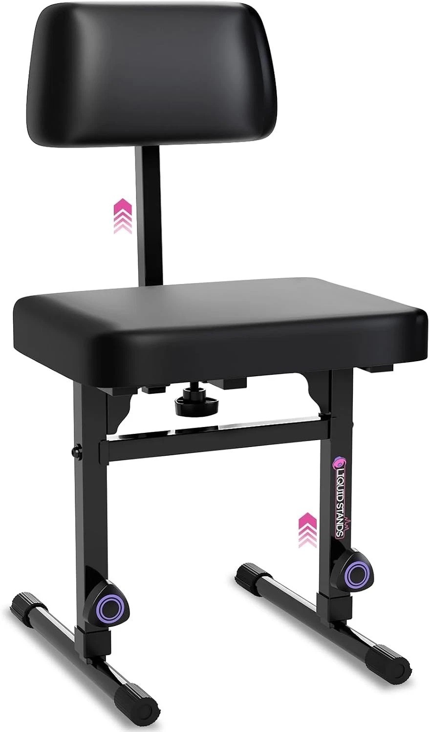 Adjustable Piano Bench with Backrest - Modern Keyboard Stool for Musicians