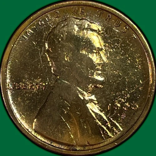 1909-S Lincoln Wheat Cent Very Good VG Coin, Harshly Cleaned #34369