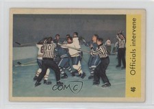 1959-60 Parkhurst Officials Intervene #46 0mx5